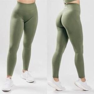 OG Alphalete Amplify Dusty Green Leggings | Size Small
